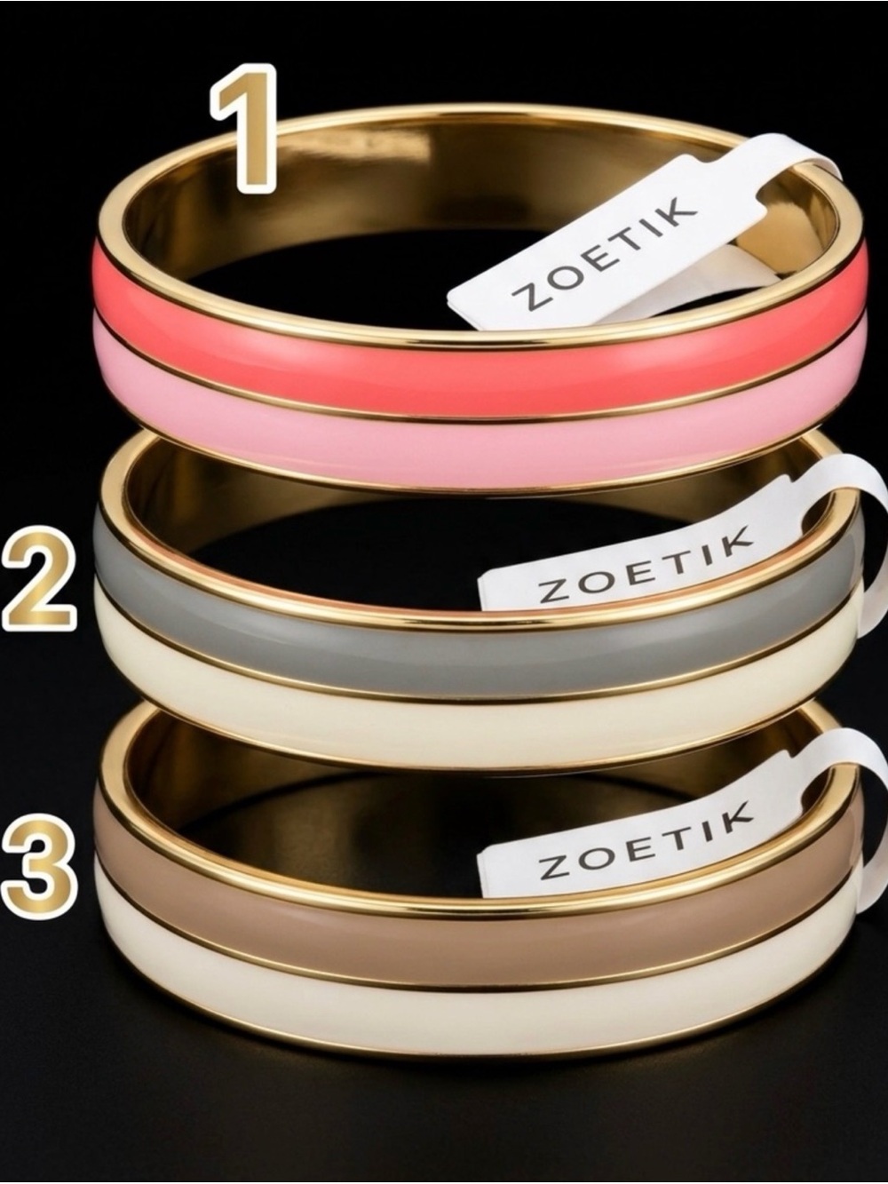 Zoetik 1,2,3 Braclets - Total 3